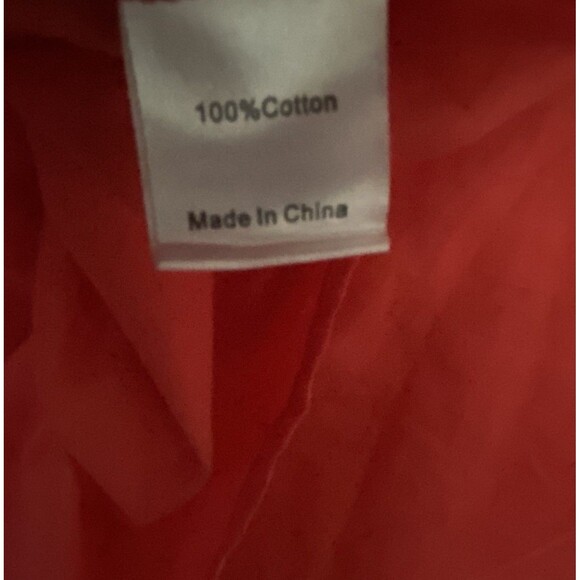 NWT Tuckernuck Poppy Red Teagan Popover Blouse Top Ruffle Elastic Cuff XL - Picture 10 of 11